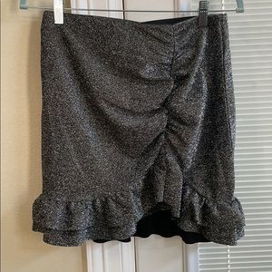 Mango ruched mini skirt